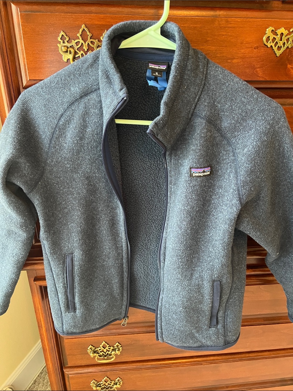 Patagonia Kids Blue/Gray Full‑Zip Fleece Jacket